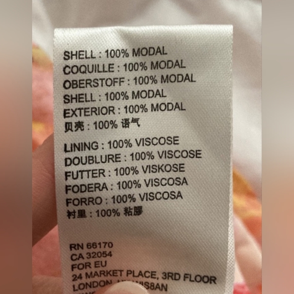 NWT Free People Floral Midi Dress - Pink and Orange - Picture 4 of 4